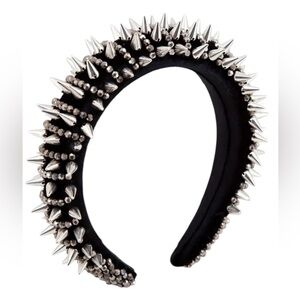 Silver Spike Studded Headband